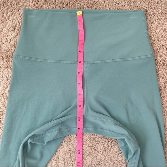 Lululemon 2021 Align High Rise Crop 17" Leggings Tidewater Teal Size 6, W6BHIS - Picture 11 of 16